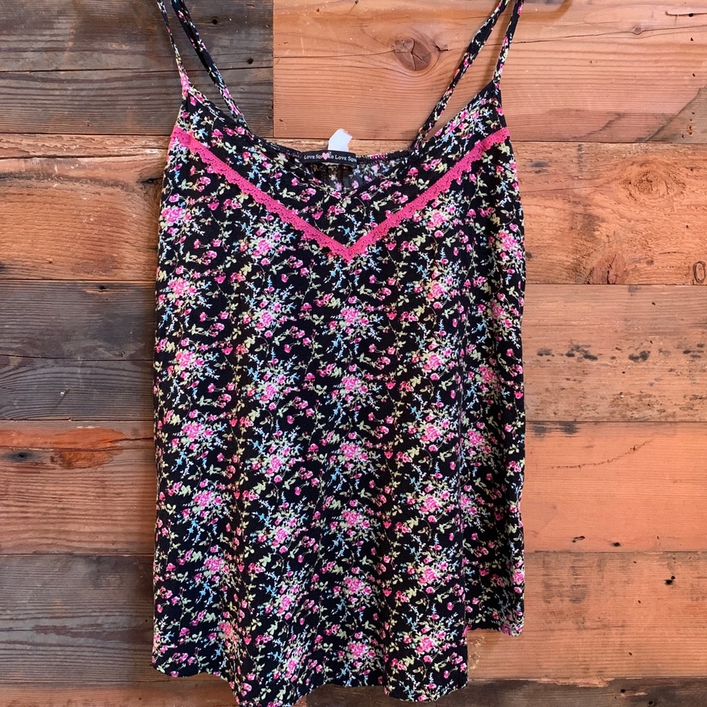 Flowy black tank top